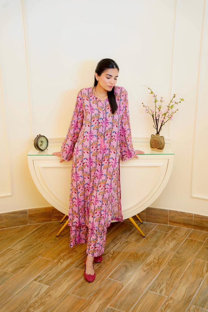 Orchid Whisper Foliage Co-ord Set